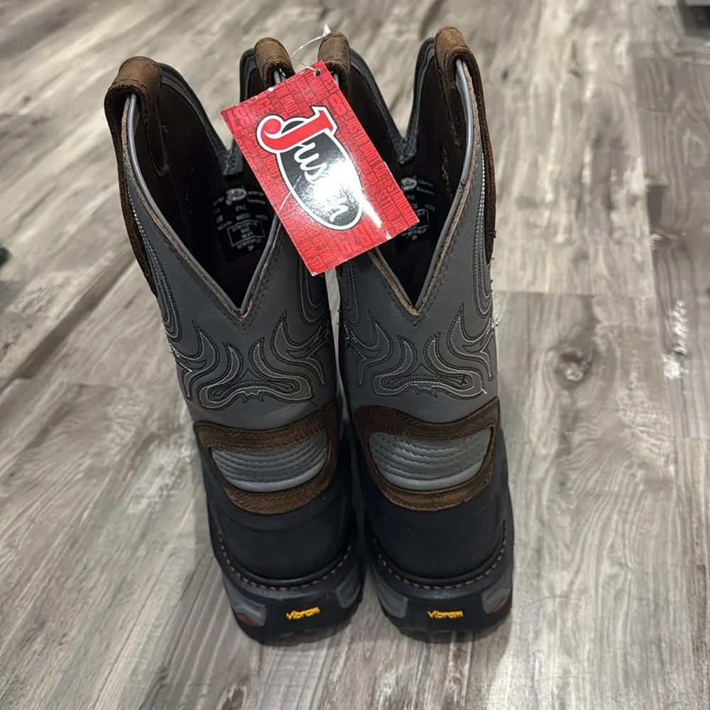 Justin Steel Toe Work Boot - Picture 5 of 10